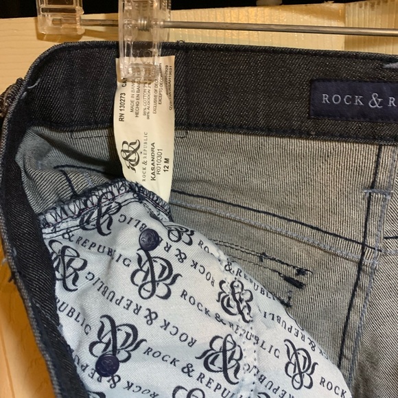 Rock & Republic | Dark Wash Bootcut Jeans size 12M - Picture 4 of 6